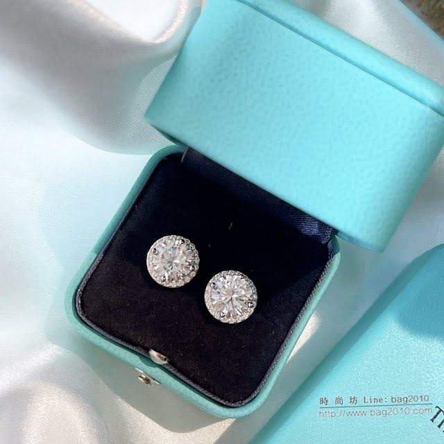 Tiffany純銀飾品 蒂芙尼女士專櫃爆款925純銀圓鑽戒指  zgt1799